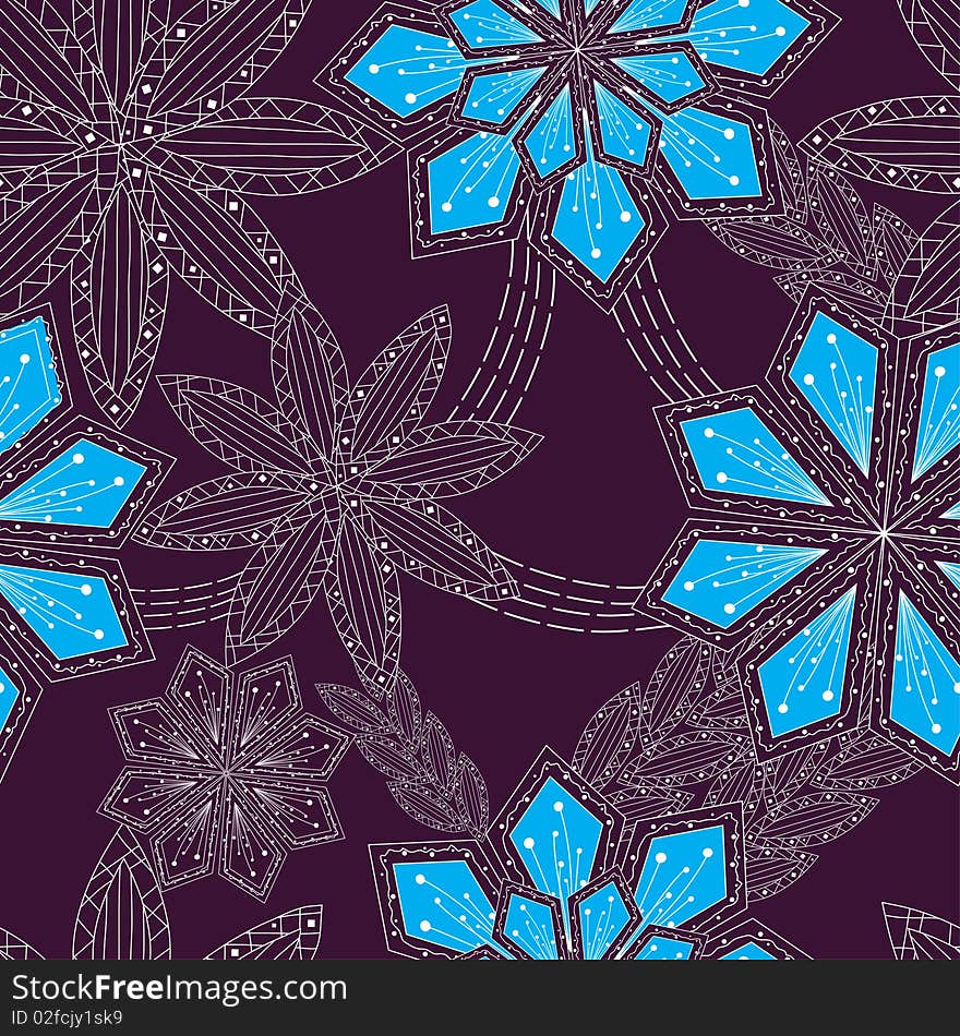 Ornament Background With Flowers , Pattern