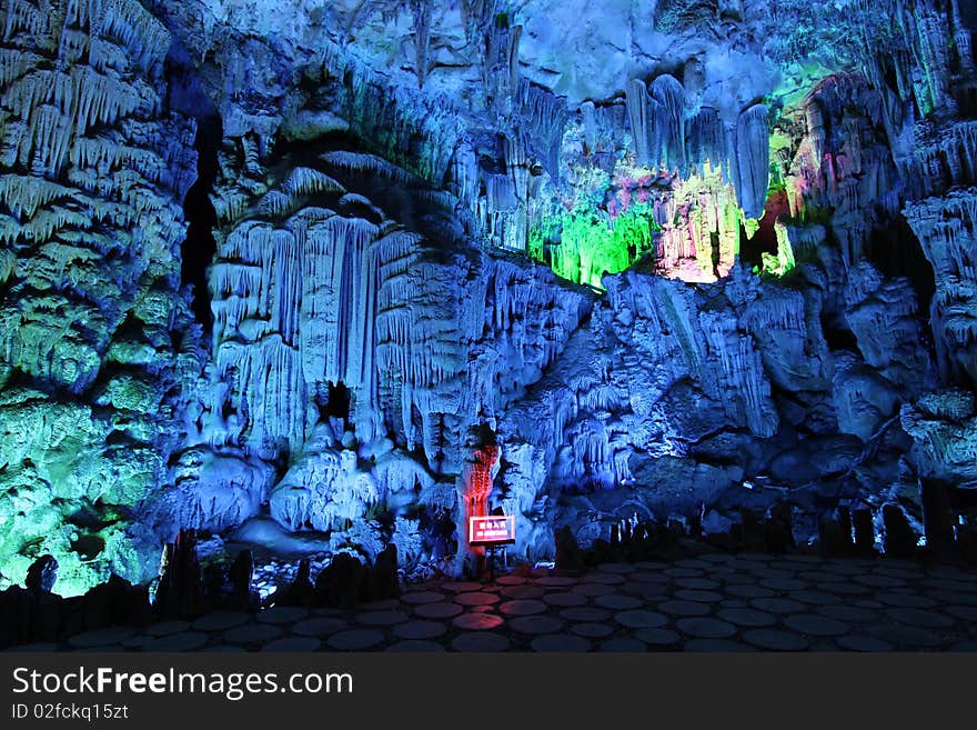 The Reed Flute Cage At Guilin