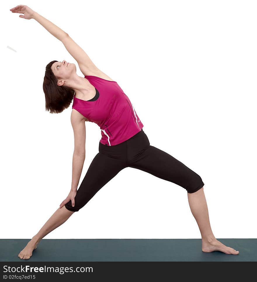 Young Woman Doing Exercises