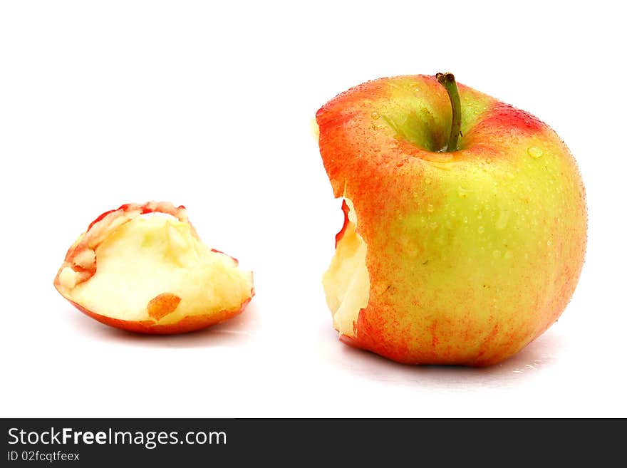 Fresh and delicious fruit apples on a white background. Fresh and delicious fruit apples on a white background