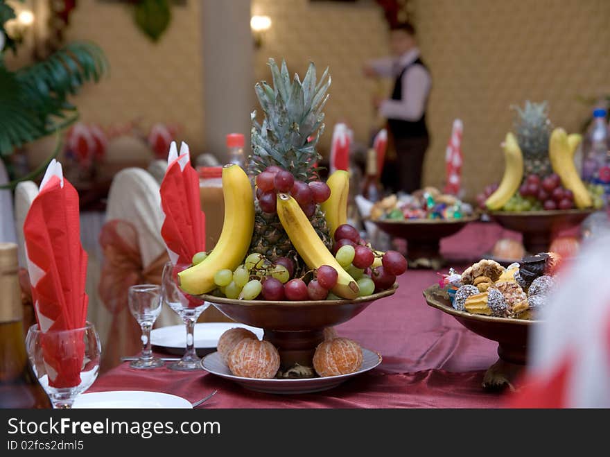 Dessert On The Served Table