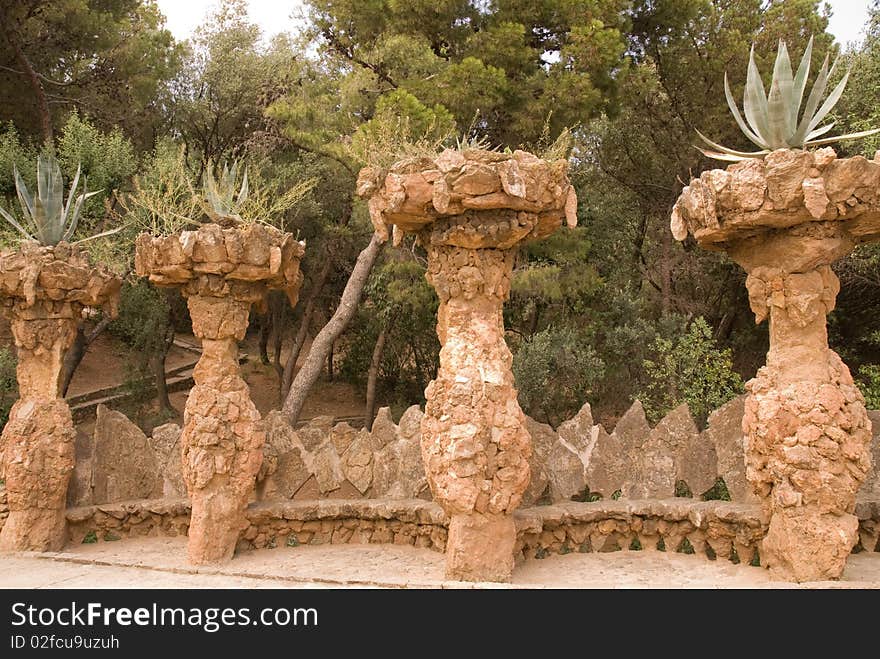 Park Guell By Antoni GaudÃ¬, Barcelona