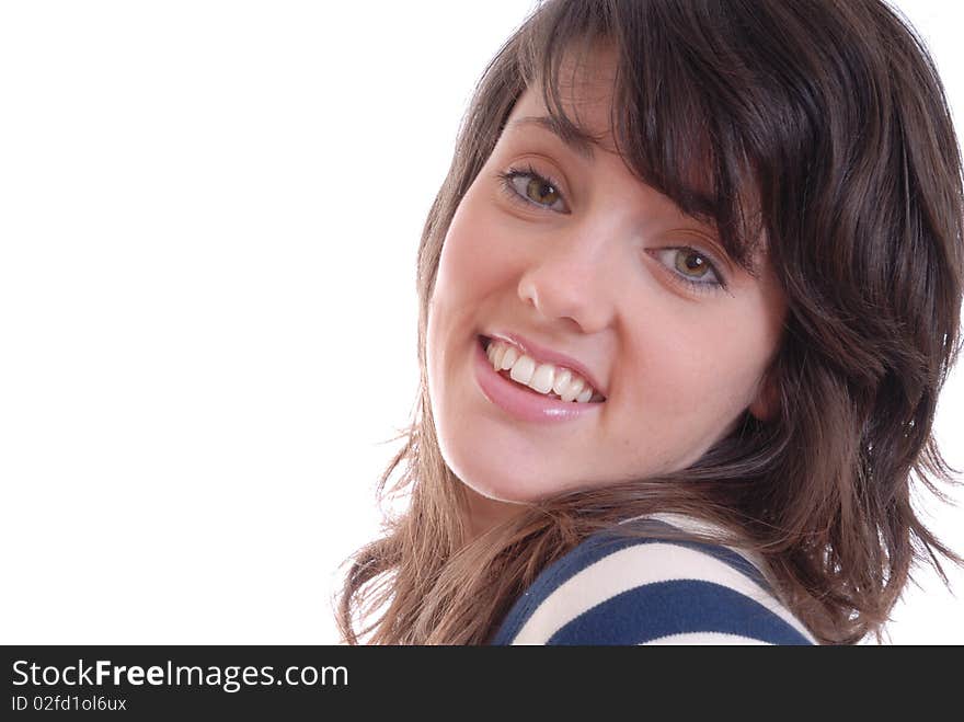 Pretty Brunette Women Portrait