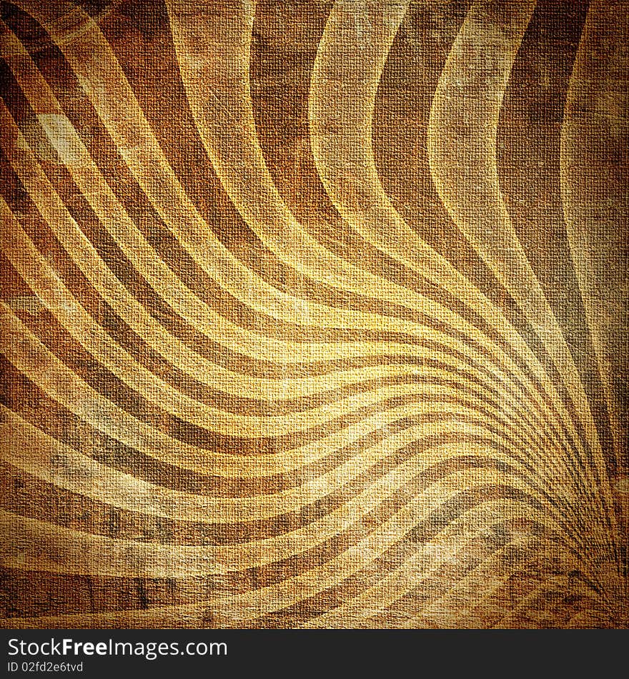 Vintage abstract sun's rays on the wall grunge