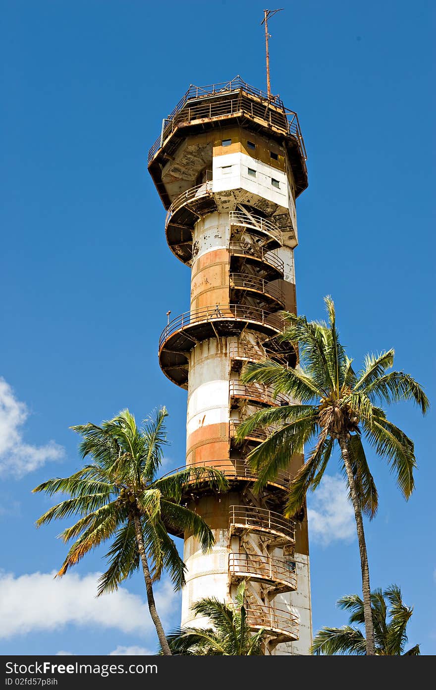 The historic control tower on Ford Island in Hawaii, still standing after the Japanese attack on Pearl Harbor. The historic control tower on Ford Island in Hawaii, still standing after the Japanese attack on Pearl Harbor