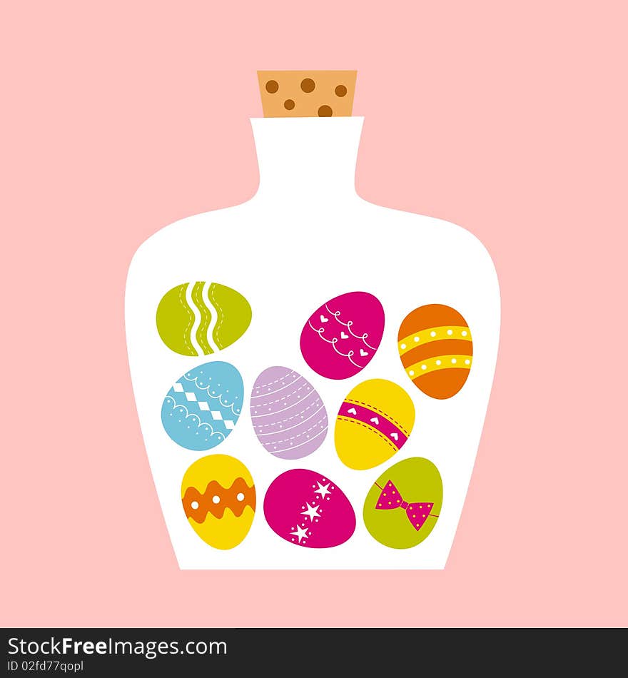 Vector illustration of Easter Egg background