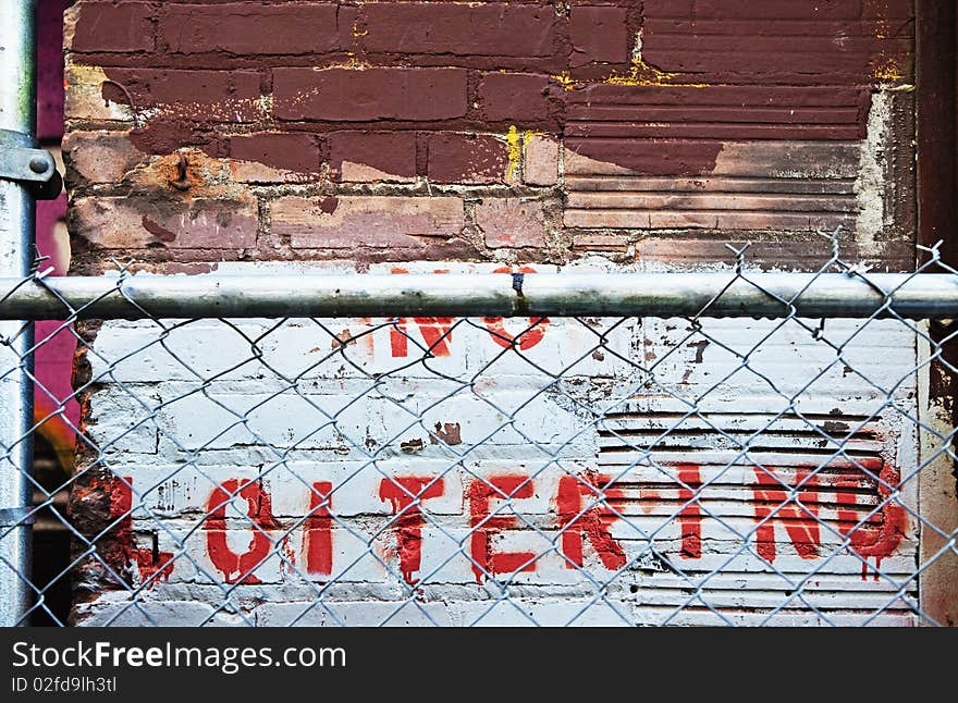 No loitering sign