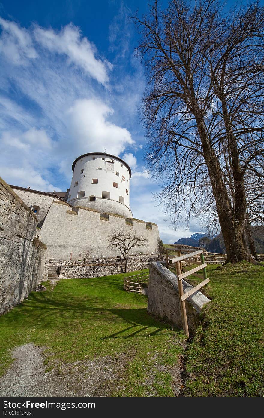 Nearly Spring in a Garden of the Fortress of Kufstein