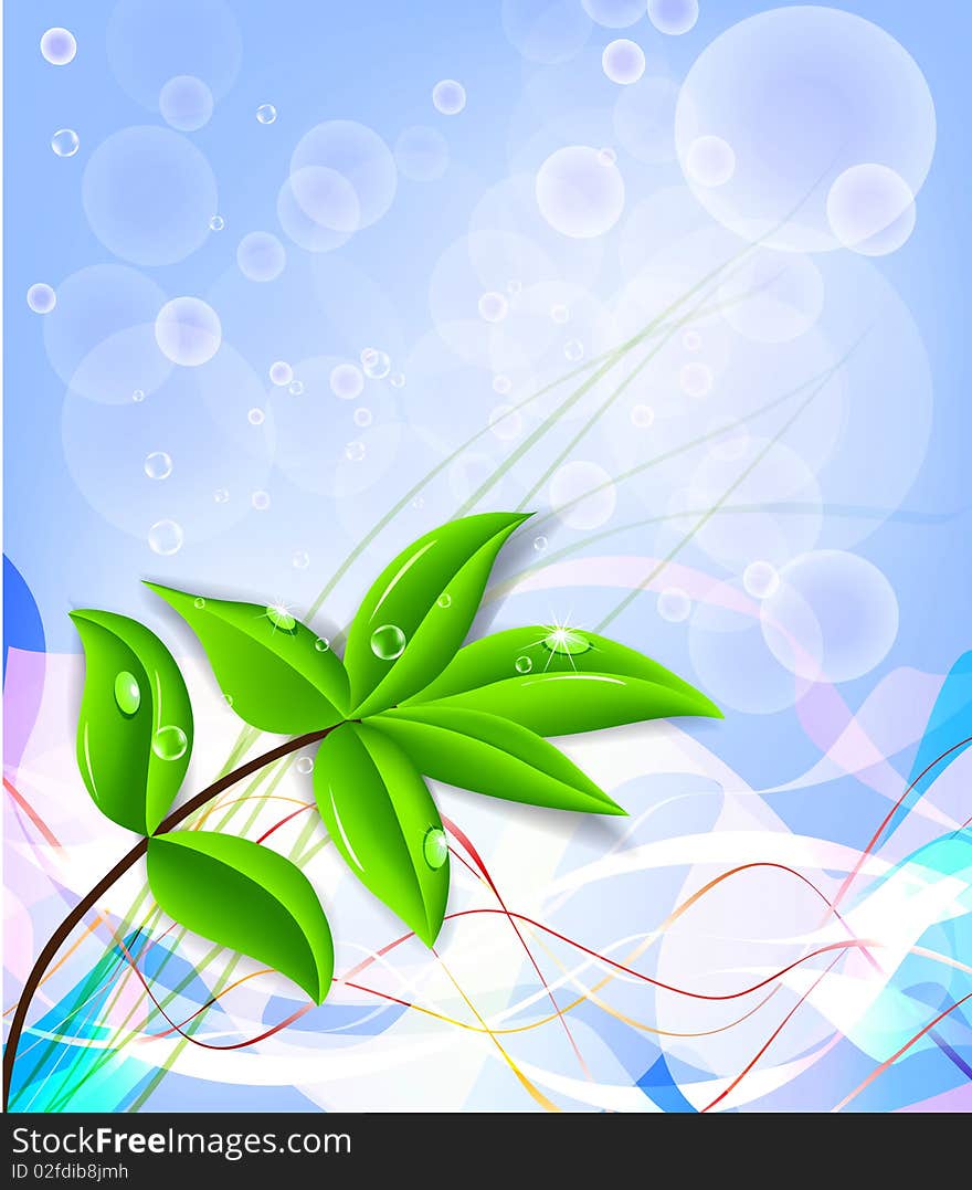 Beautiful Green Leaf Background