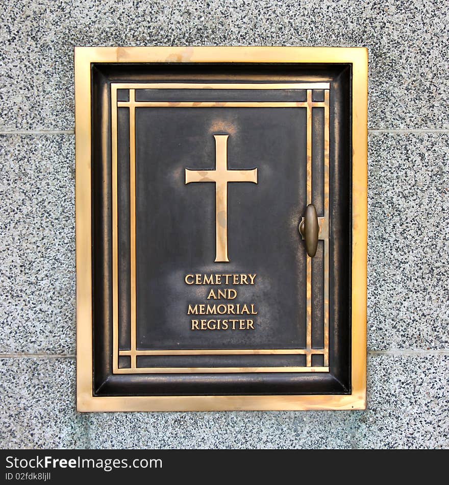 Memorial Register Niche