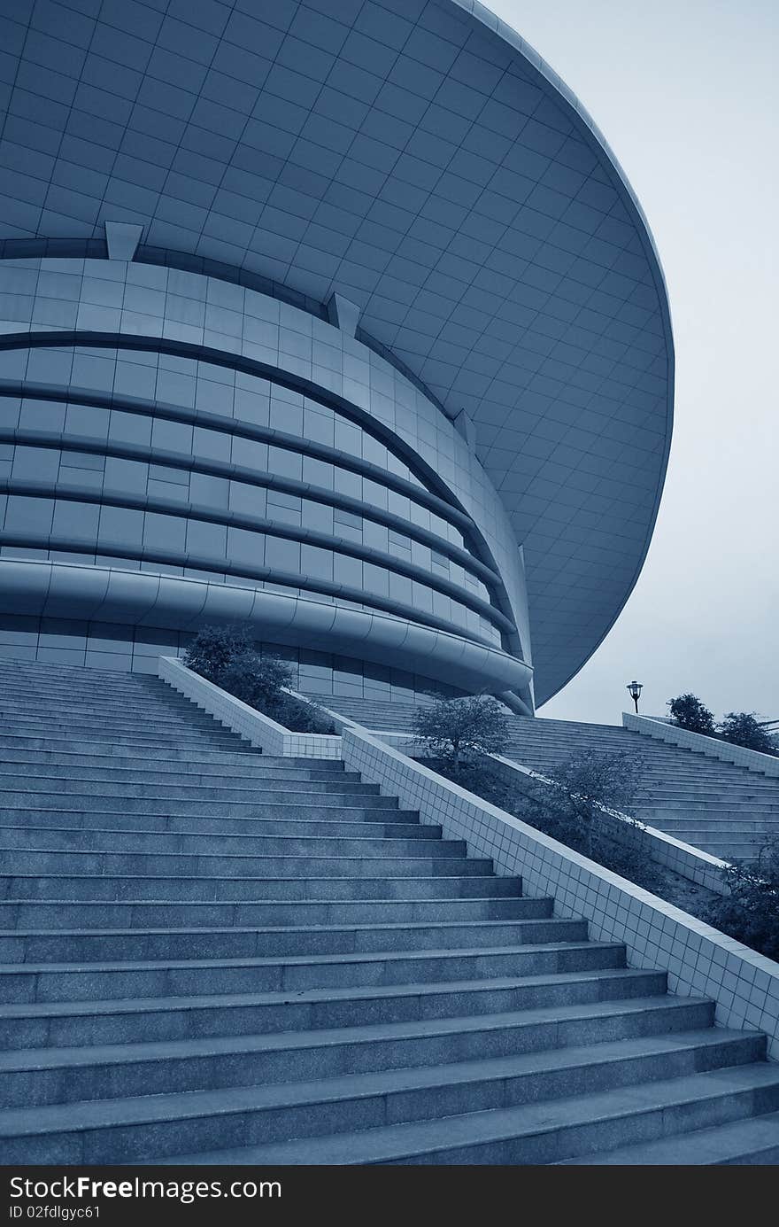 The external landscape of modern opera house