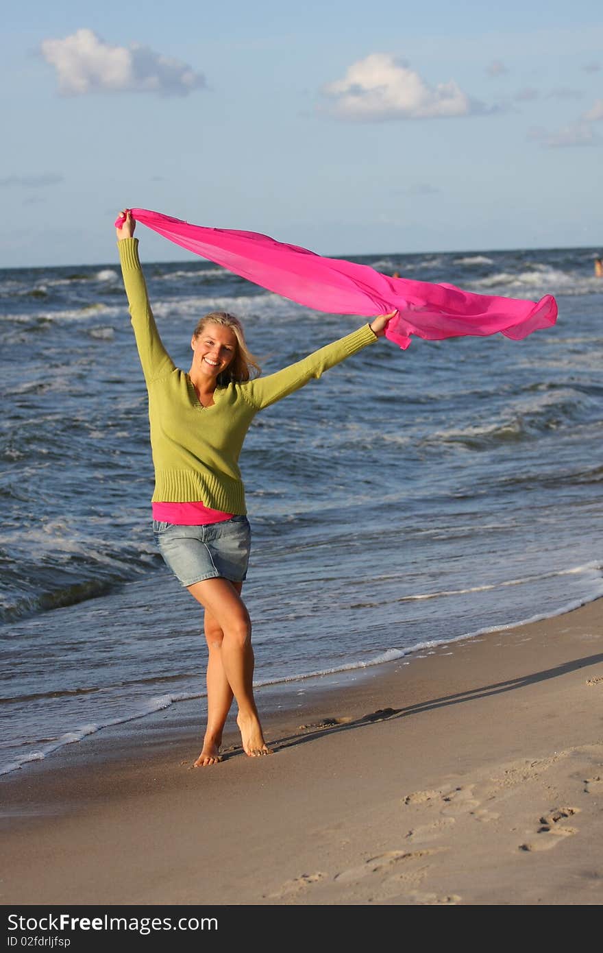 Girl on beach