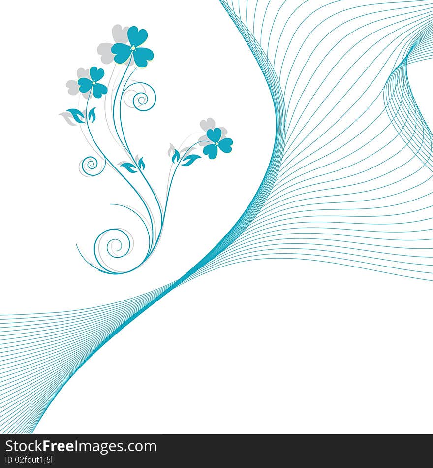 Wavy Abstract Background