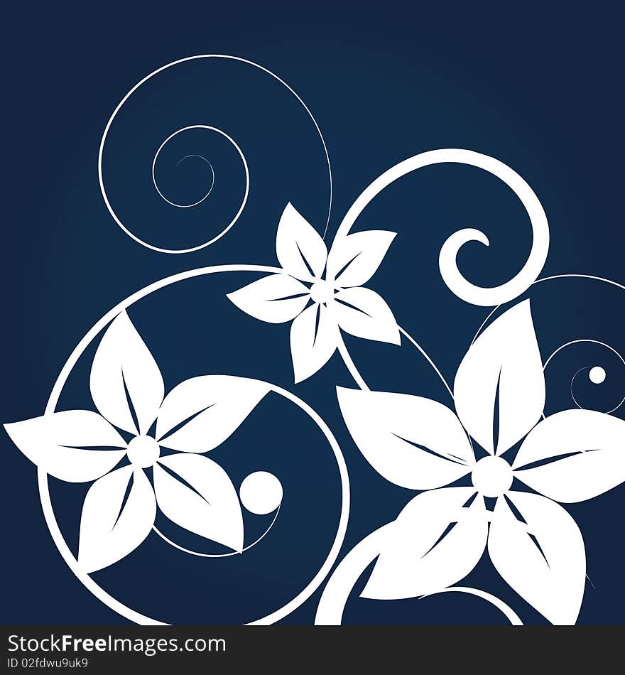 Abstract flowers background with place for your text. Abstract flowers background with place for your text