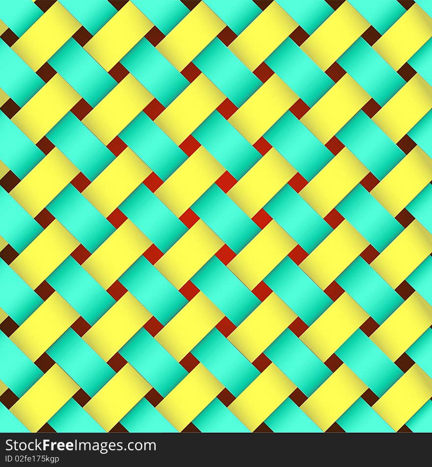 Varicoloured abstract seamless braided texture for background