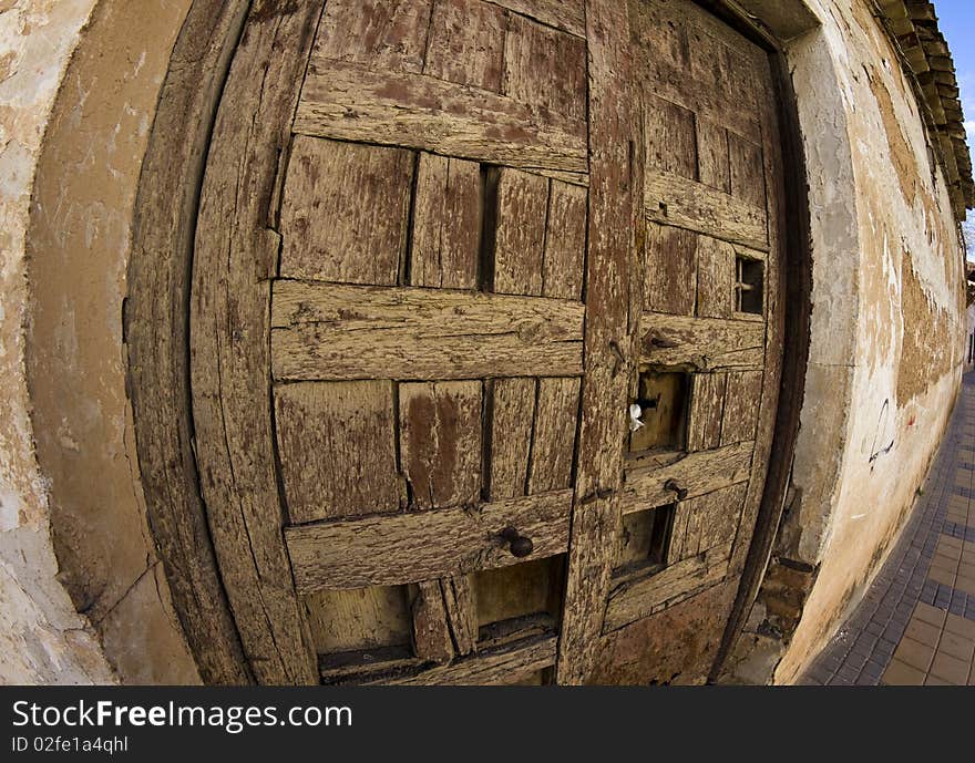 Image of ancient wood doors. Image of ancient wood doors