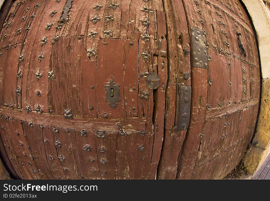 Image of ancient wood doors. Image of ancient wood doors