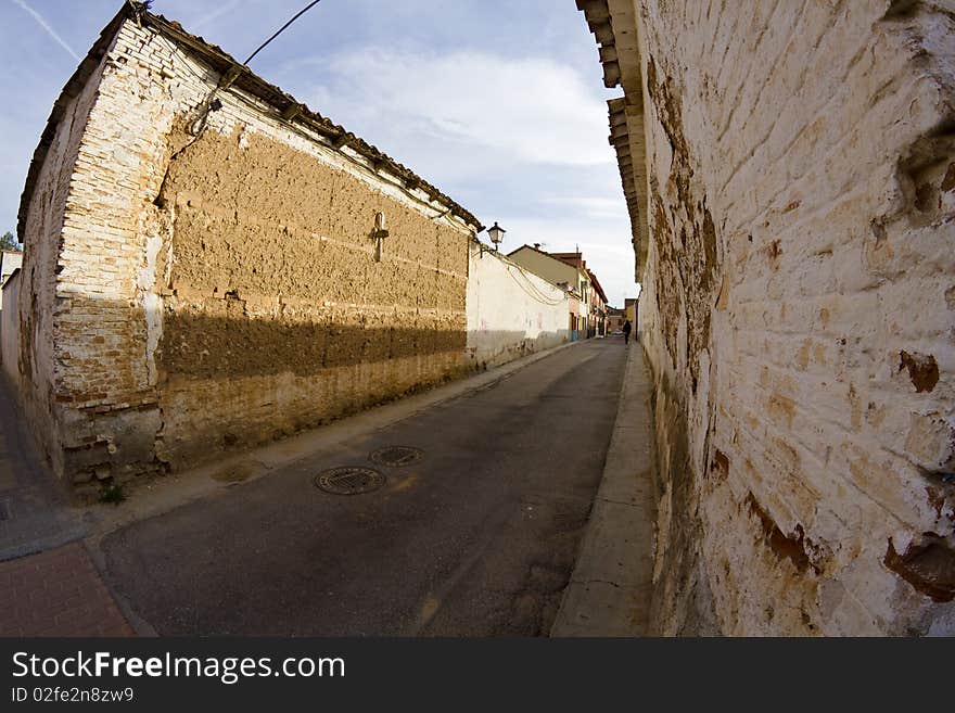 Old architecture, corner. Antique street. Old architecture, corner. Antique street