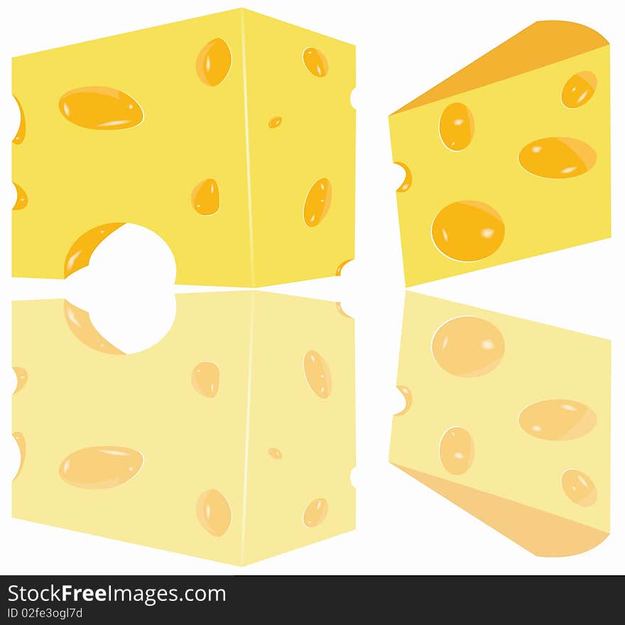 Cheese pieces