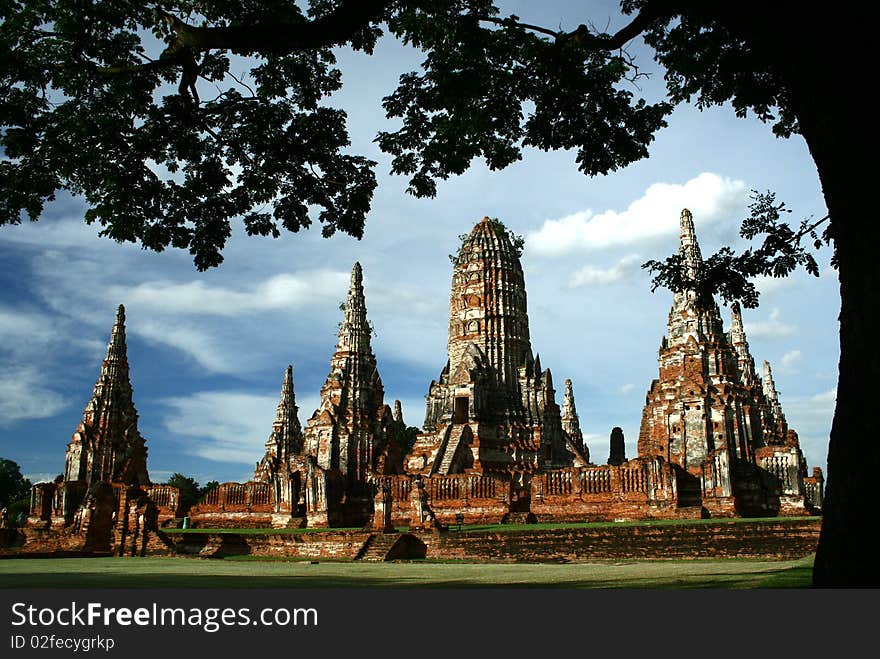 Wat Chaiwathanaram, Ayuthaya,old palace, Thailand