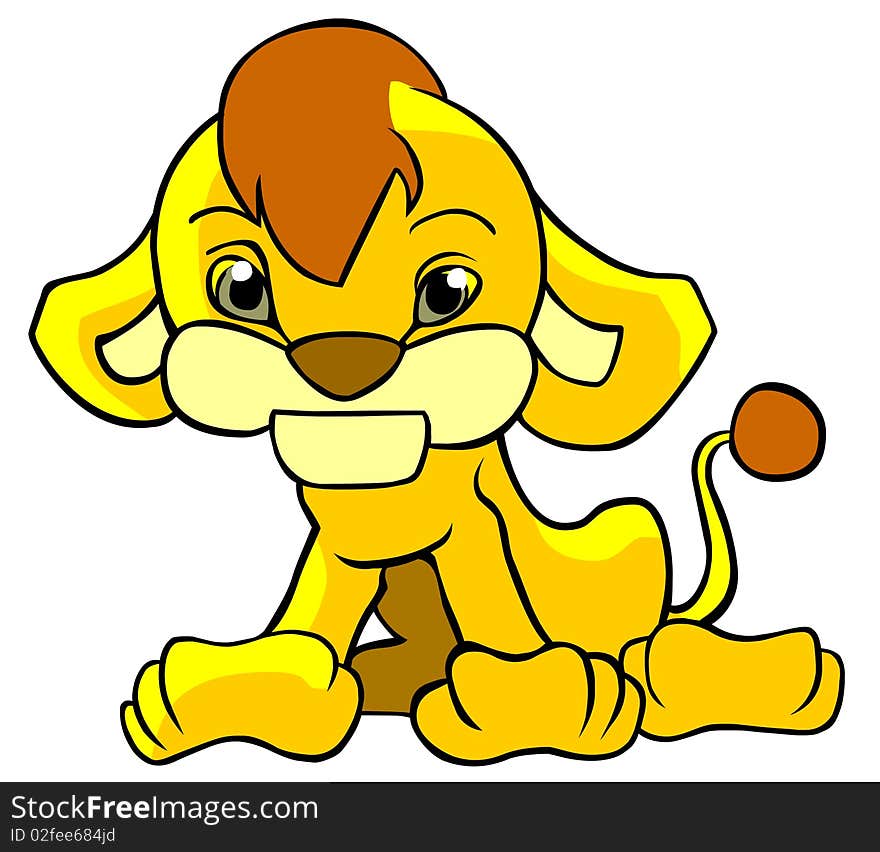 Cute Lion Cub