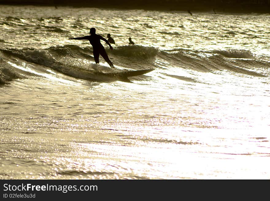 Women Surfing