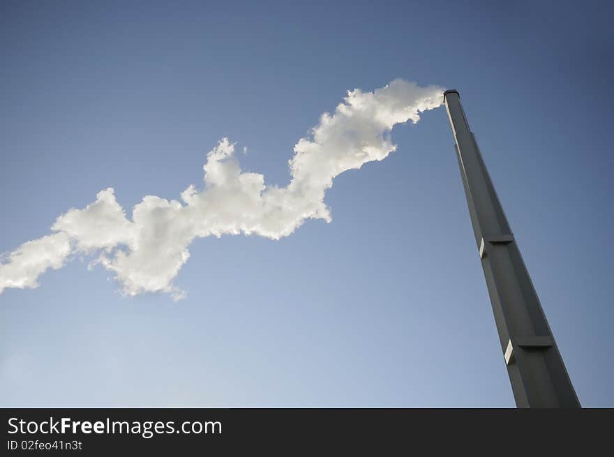 A plant releasing smoke- Toronto , Canada. A plant releasing smoke- Toronto , Canada.