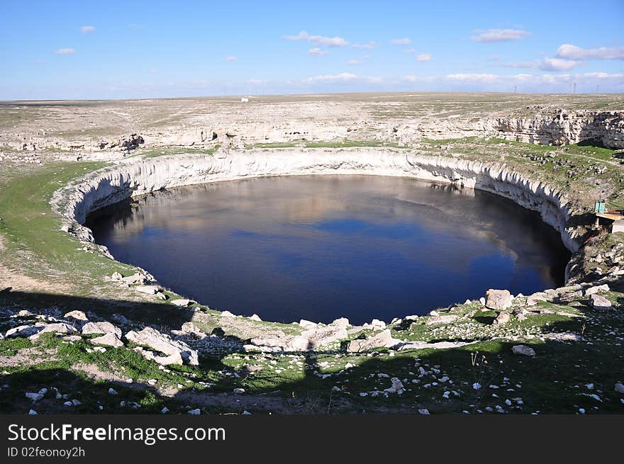 The Blue Lake in Turkey. The Blue Lake in Turkey