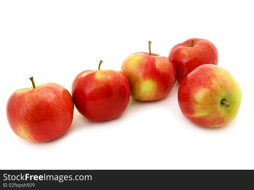 Fresh and delicious fruit apples on a white background. Fresh and delicious fruit apples on a white background