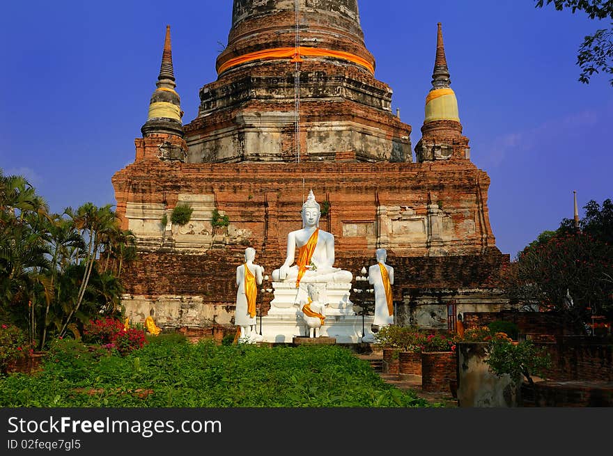 Buddha Symbol in Watyaichaimongkol, Thailand