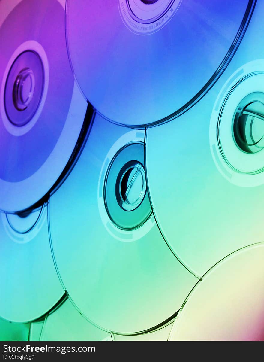 Colored compact discs