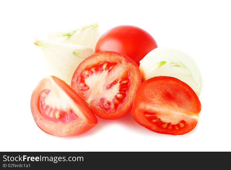 Tomatos and onion