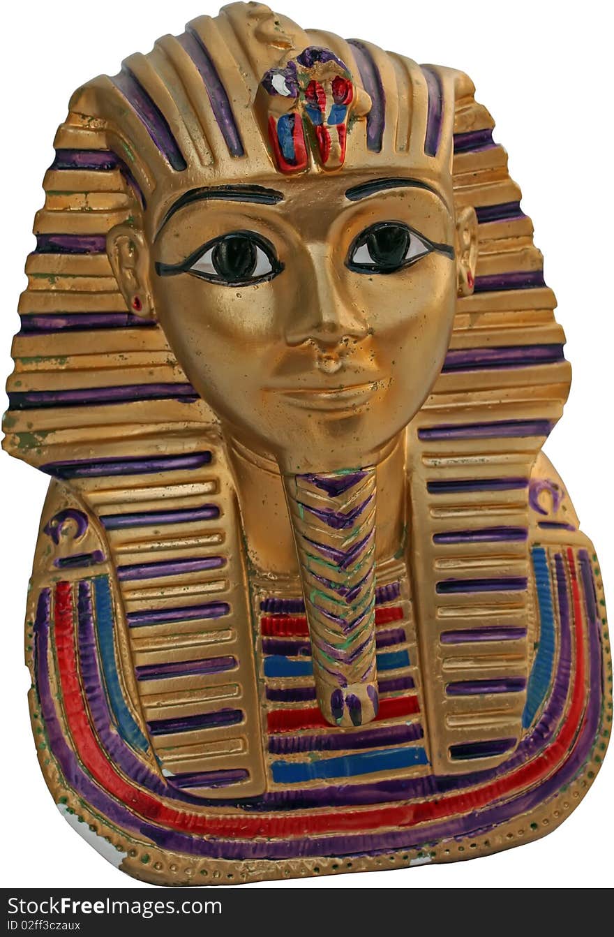 Statue of egyptian pharaoh.
pharaoh figure.