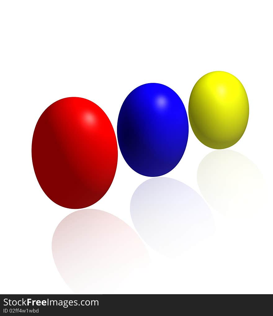 Easter eggs plain