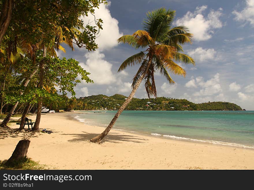 Deserted Sandy Beach