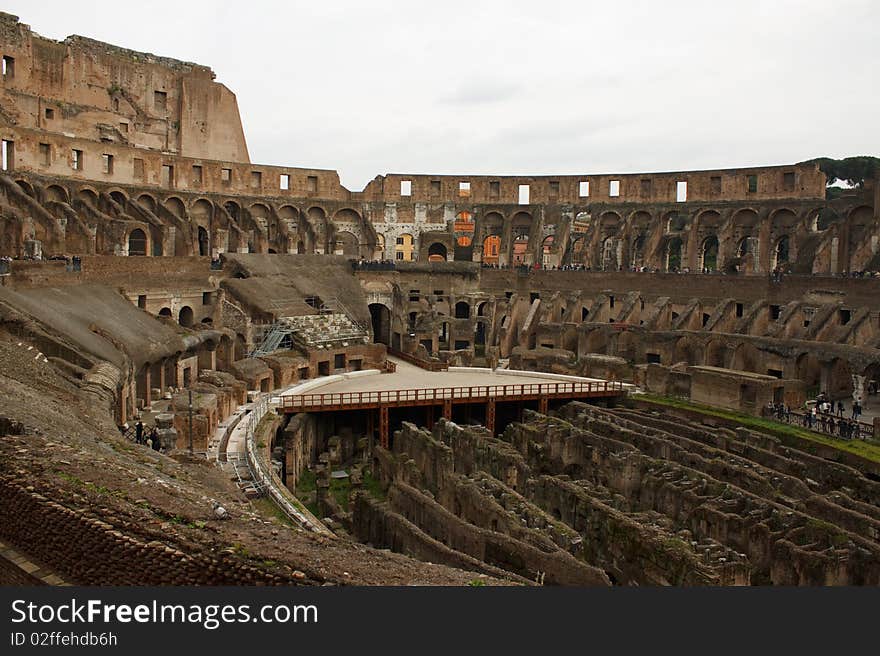 The Colosseum in Rome, Italy