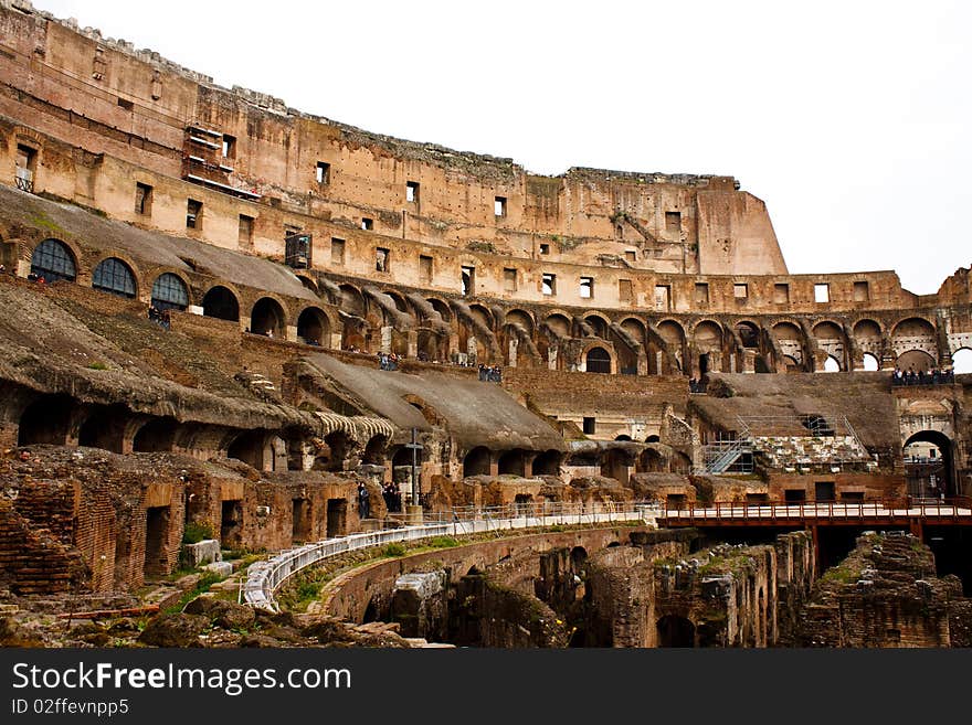 The Colosseum in Rome, Italy