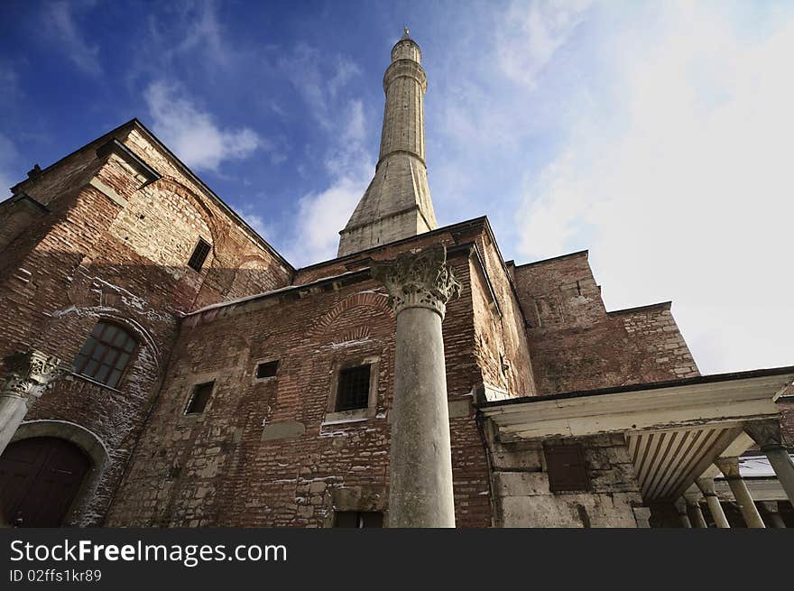 Turkey, Istanbul, St. Sophia Cathedral (built in the 4th century by Costantine the Great and reconstructed in the 6th century by Justinian