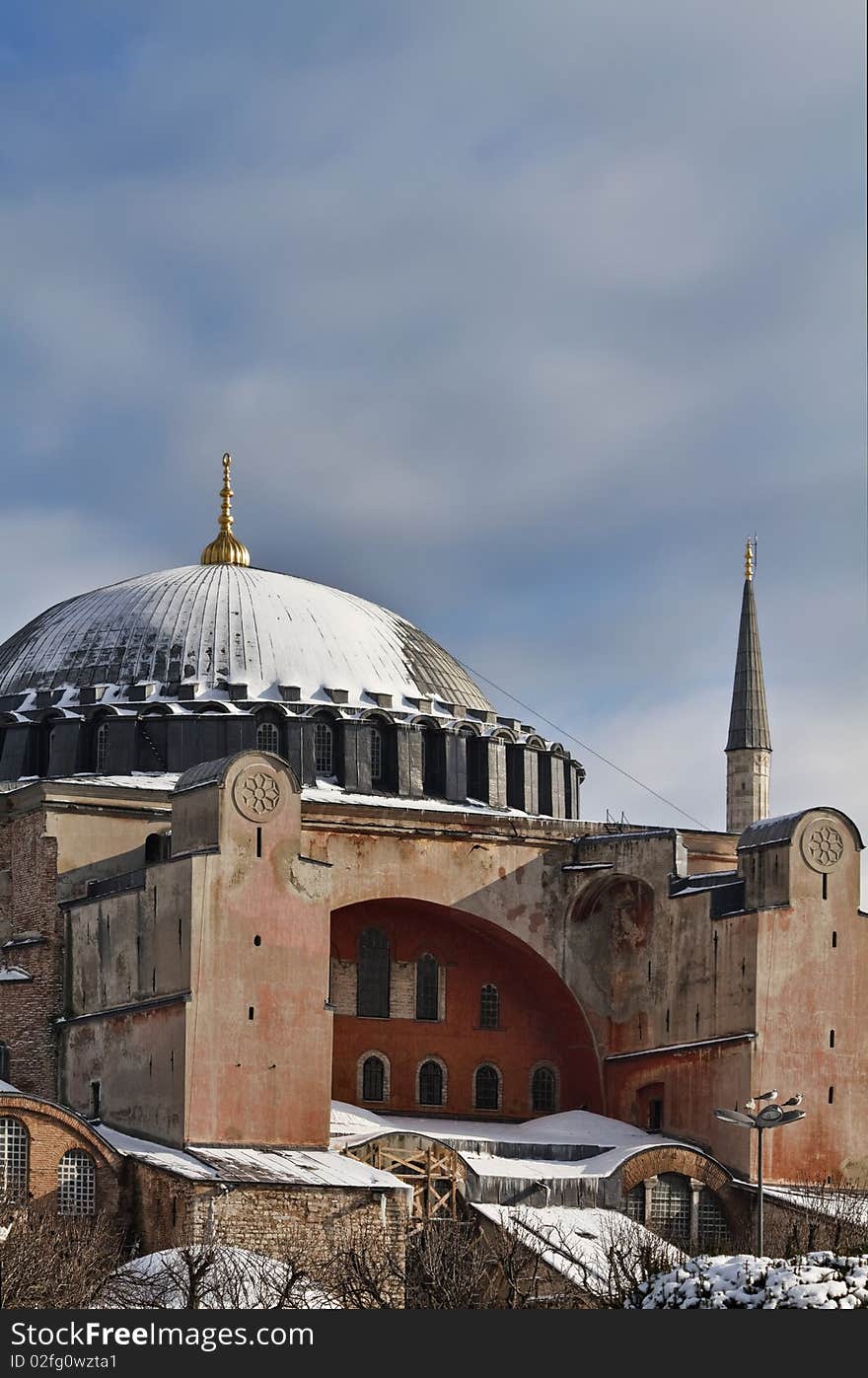 Turkey, Istanbul, St. Sophia Cathedral (built in the 4th century by Costantine the Great and reconstructed in the 6th century by Justinian