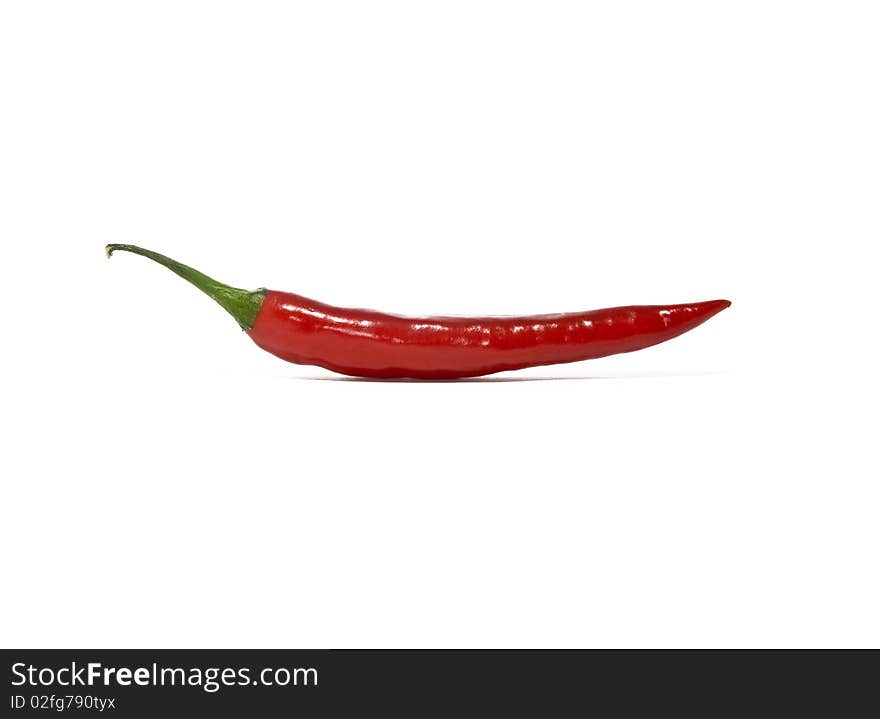 Red chilli pepper isolated on a white background. Red chilli pepper isolated on a white background