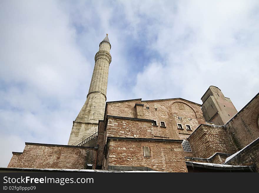 Turkey, Istanbul, St. Sophia Cathedral (built in the 4th century by Costantine the Great and reconstructed in the 6th century by Justinian)