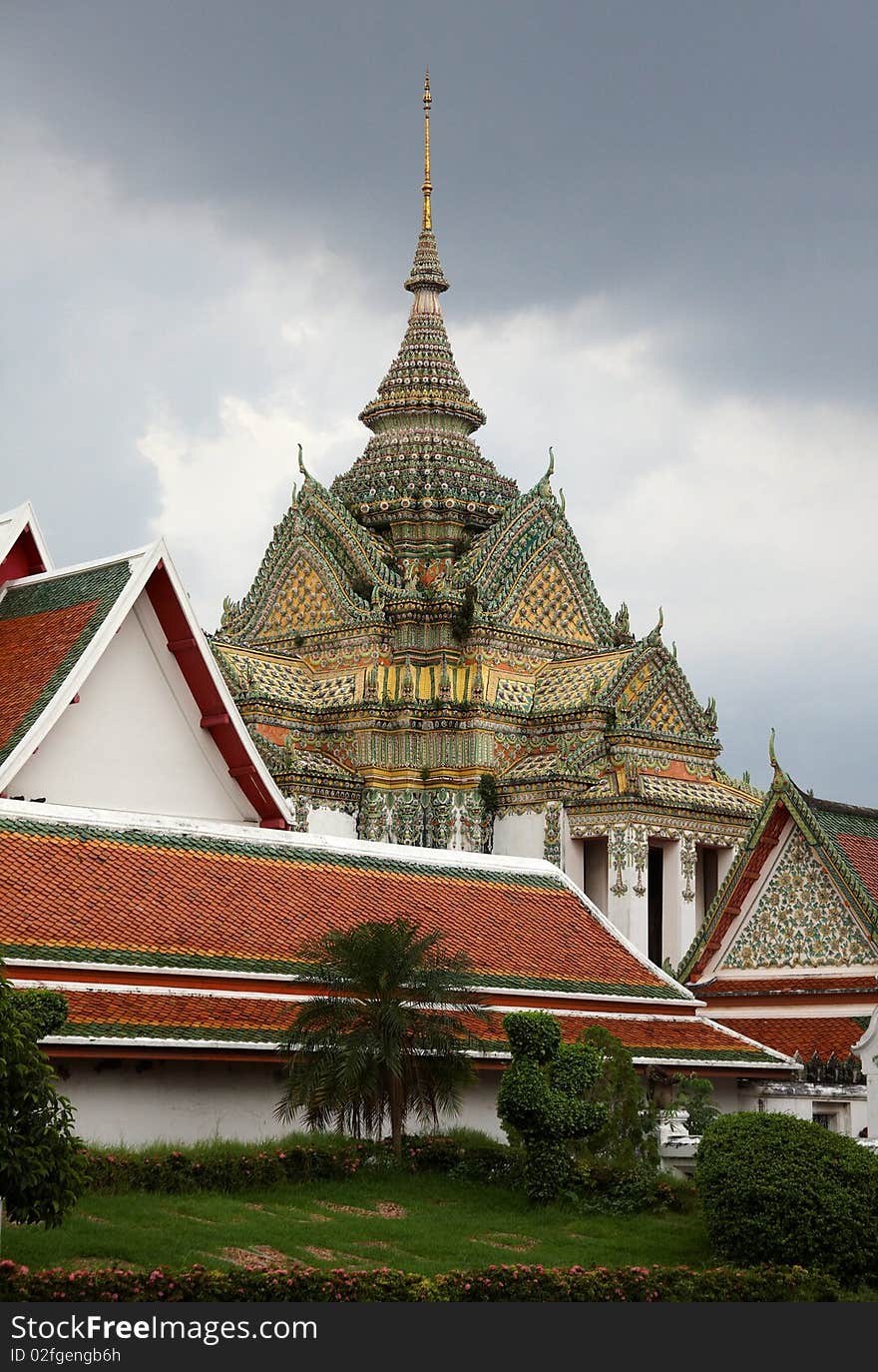 Buddhist temple in Bangkok Thailand. Buddhist temple in Bangkok Thailand