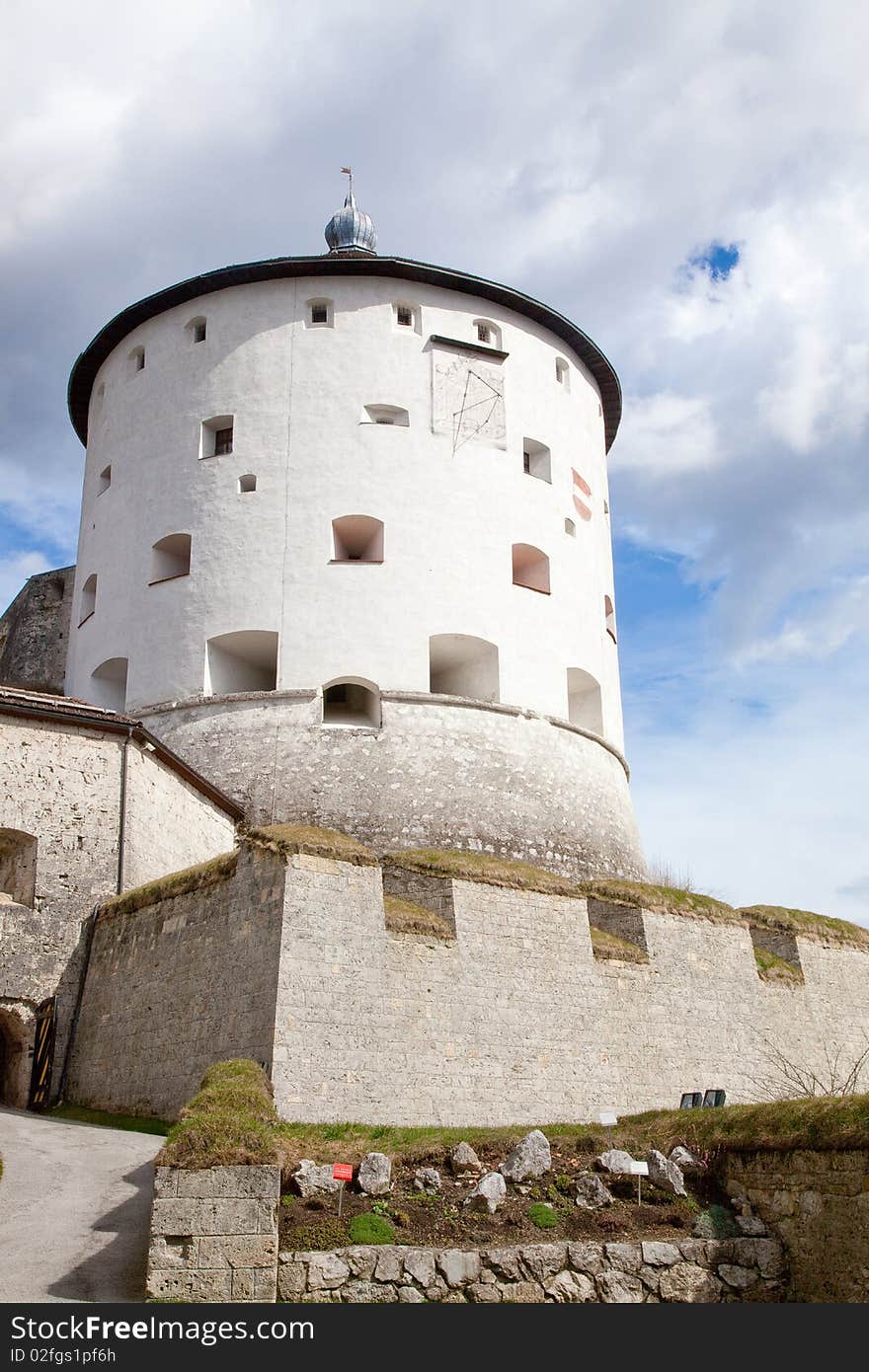 Nearly Spring in a Garden of the Fortress of Kufstein