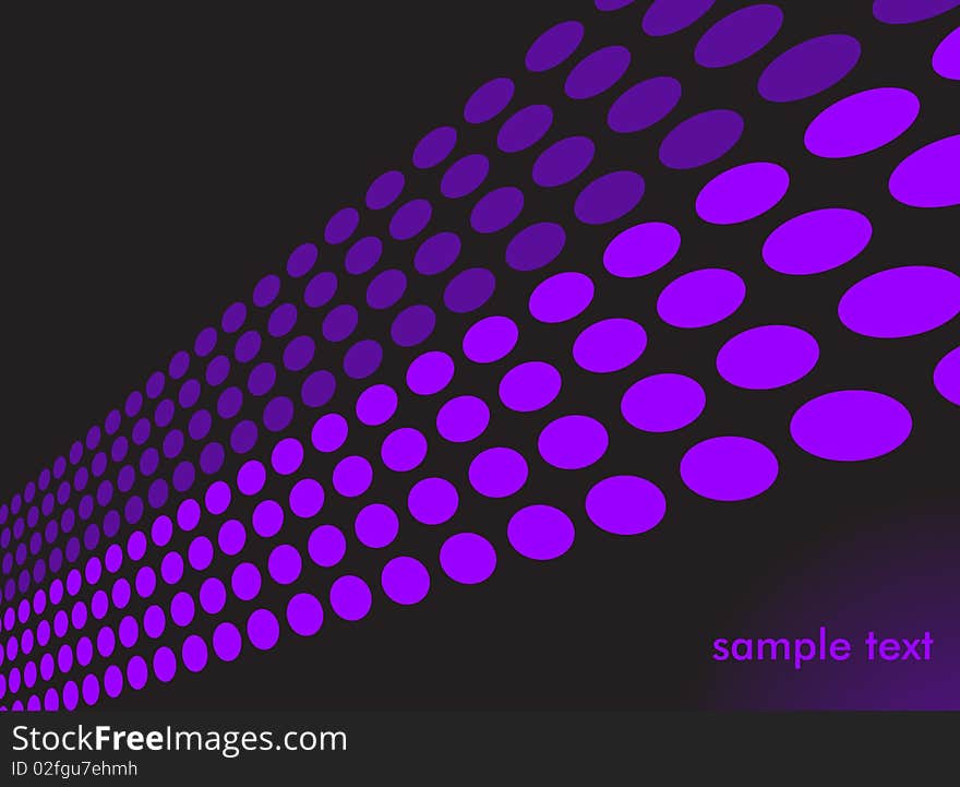 Abstract background, circles perspective, illustration