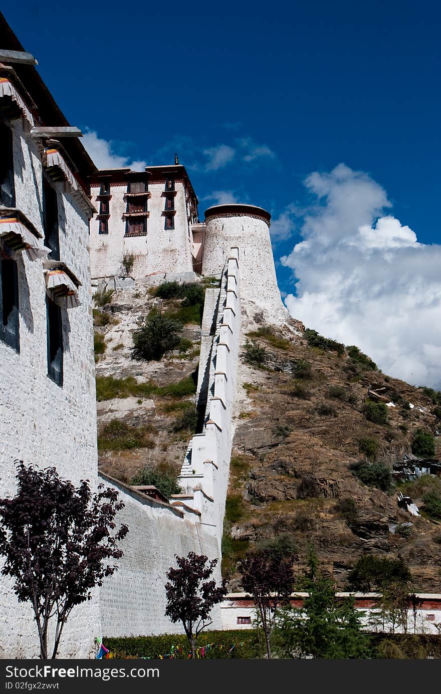 External Walls Of The Potala Palace