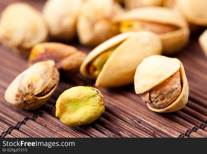 Isolated on a white ground pistachio, nuts. Isolated on a white ground pistachio, nuts