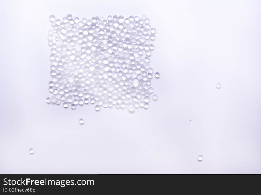 Transparent balls silicate gel