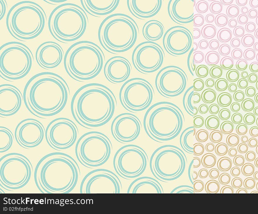 Seamless abstract background in four colors. Seamless abstract background in four colors.