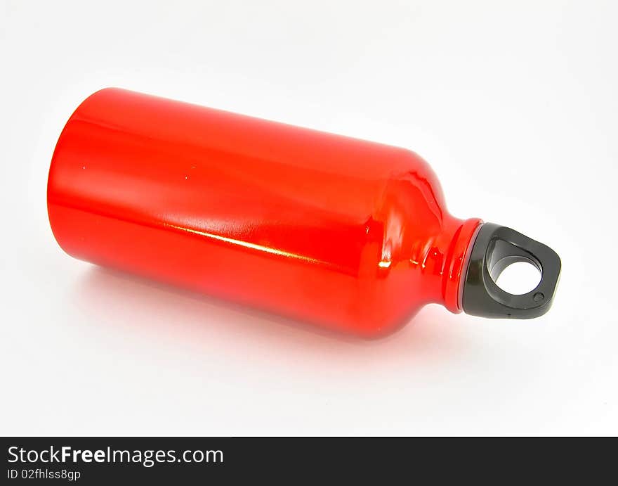 Red sport water metal bottle. Red sport water metal bottle