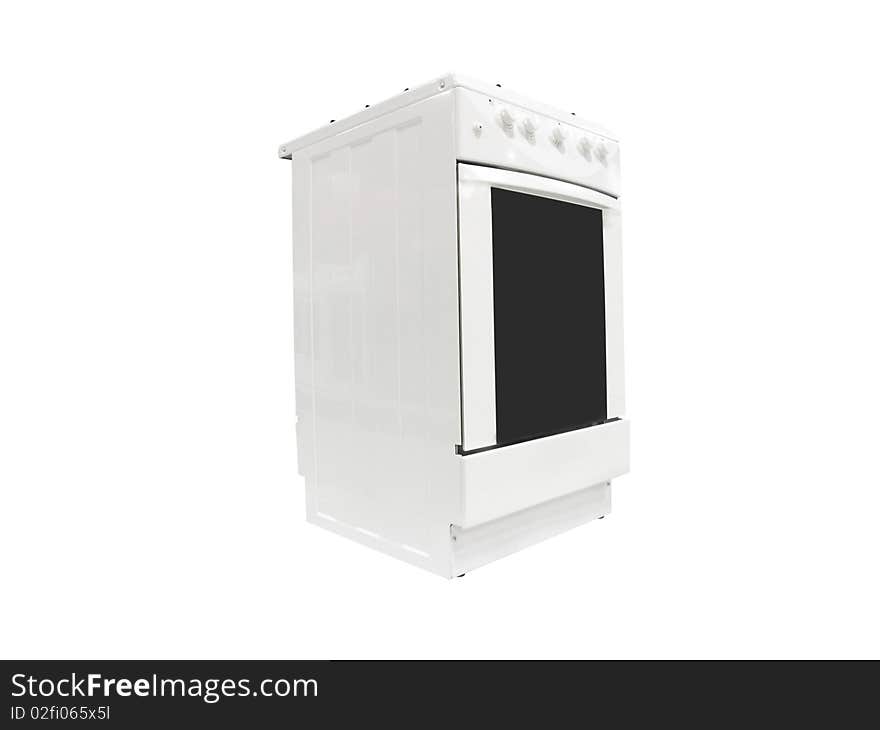 The image of gas cooker under the white background